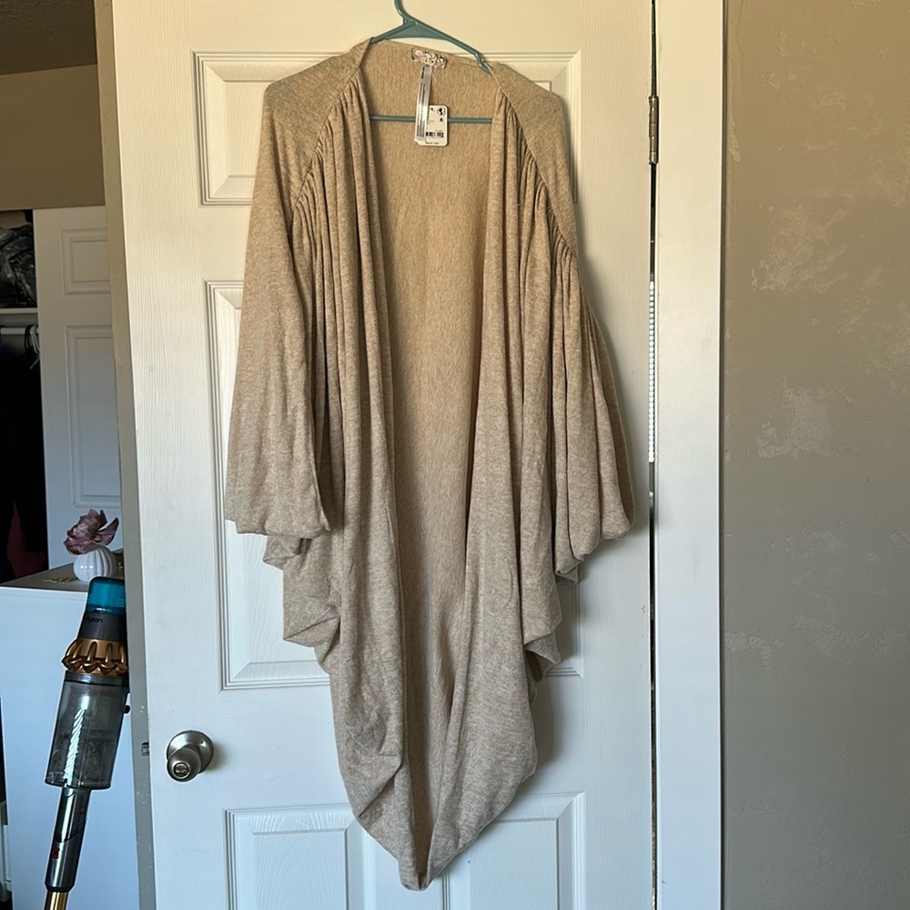 Free people oversized cocoon duster.